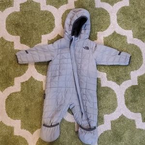 The North Face ones piece snow suit bunting